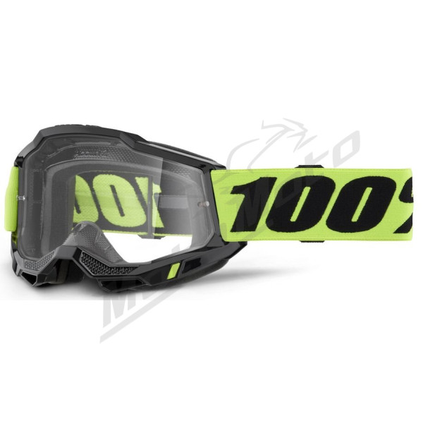 100% Accuri 2 junior akiniai (skaidrus stikliukas) geltona / juoda