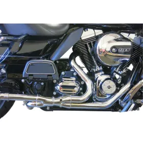 BASSANI XHAUST 2x2 Dual Headpipes Harley Davidson FLHR / FLHRC / FLHT / FLHTC 1584-1690cc 09-16