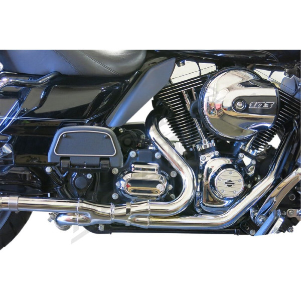 BASSANI XHAUST 2x2 Dual Headpipes Harley Davidson FLHR / FLHRC / FLHT / FLHTC 1584-1690cc 09-16