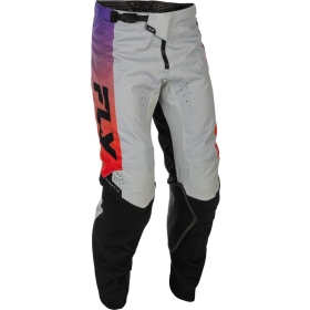 FLY RACING Kinetic Pants - Grey/Red/Purple/Black