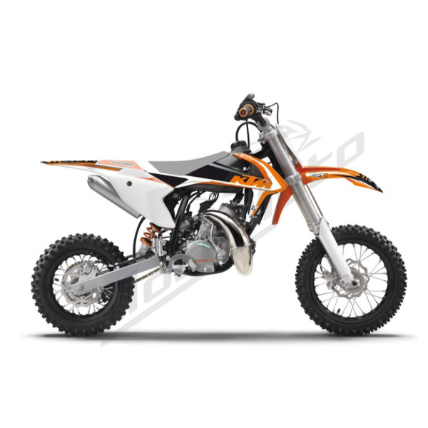Blackbird set of stickers (veneers) Dream 4 orange / white / black KTM SX 50 16-23
