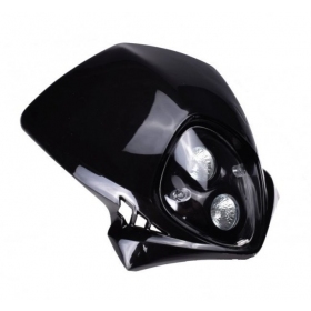 Universal black headlight 297MM