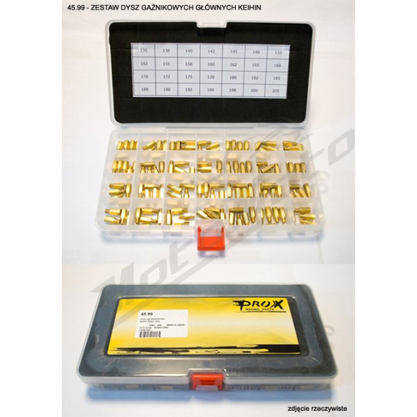 Prox mikuni main carburetor nozzle set 140 pcs. 1,35-2,05 mm 