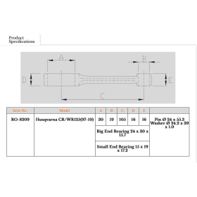 Royal Rods connecting rod Husqvarna CR / WR / WRE 125cc 97-13