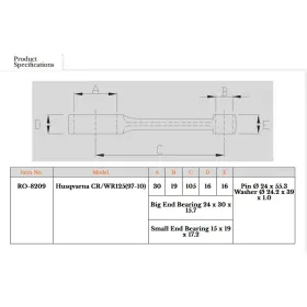 Royal Rods connecting rod Husqvarna CR / WR / WRE 125cc 97-13
