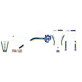 BLACKBIRD Retro pilnas grafikos rinkinys - Husqvarna FC/TC/FE/TE 50-501cc 2019-2023