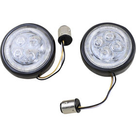 CIRO Fang® Signal Light Inserts HARLEY DAVIDSON FLD / FLHR / FLHRC / FLHT / FLHTC / FLHTCU / FLHTCUTG / FLHX / FLS / XL 883-1923 00-25