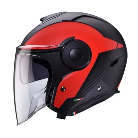 Open Het Helmet Caberg Soho Milano Red/Black