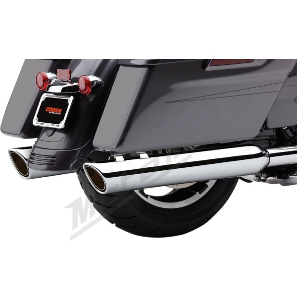 COBRA 909 Twins Slip-On Mufflers Harley Davidson FLHR / FLHRC / FLHRI / FLHT / FLHTCI / FLHTCU / FLHX / FLTRX 1340-1800cc 95-16
