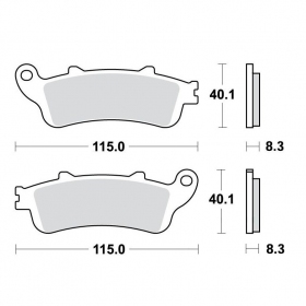 Brake pads MALOSSI MHR FT4081 / MCB704 SINTER SPORT