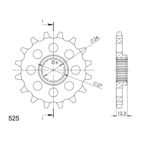 Supersprox / JT Front sprocket 444.17