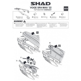 Side storage holders SHAD FOR VOGE SR4 MAX