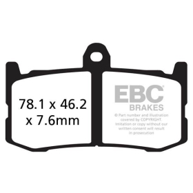 EBC GPFAX Series Race Sindered Brake Pads TRIUMPH DAYTONA 675 13-16
