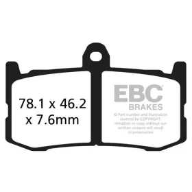 EBC GPFAX Sindered stabdžių trinkelės GPFAX491HH TRIUMPH DAYTONA 675 13-16