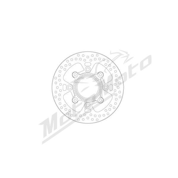 MOTO-MASTER Halo Rear Fixed Brake Disc Kawasaki Eleminator 500 24-25