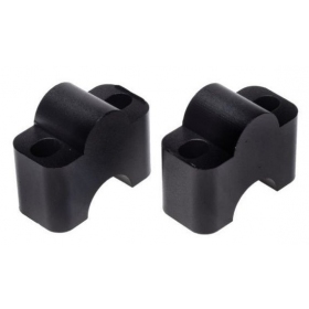 HANDLEBAR RISERS BLACK 22mm 2PCS