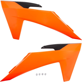 UFO Radiator Covers KTM EXC / EXC-F / SX / SX-F 125-500cc 23-> Orange/Black