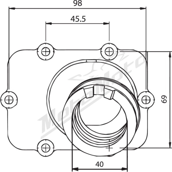 KIMPEX Karbiuratoriaus mova Ski Doo Skandic 550 04-07