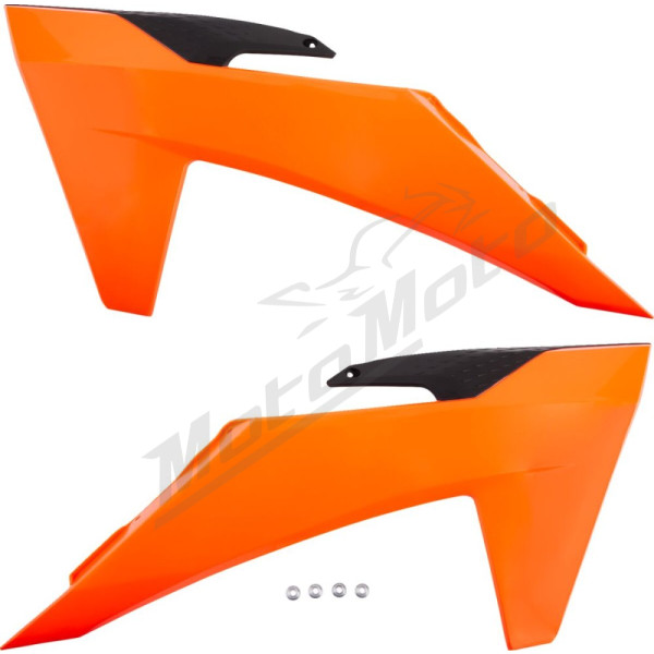 UFO Radiator Covers KTM EXC / EXC-F / SX / SX-F 125-500cc 23-> Orange/Black