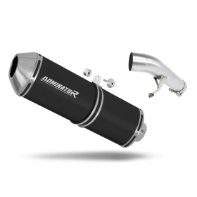 Suzuki GSXF 650 2007-2016 Exhaust Silencer Muffler OVR BLACK + dB killer