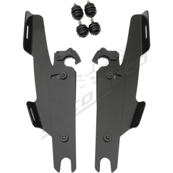 MEMPHIS SHADES HD Fats/Slim Windshield  Trigger-Lock Complete Mount Kit Harley Davidson FLFB / FLFBS 1750-1868 18-24