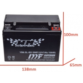 Battery YB6.5L-BS 12V 6.5Ah