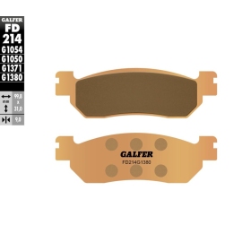 GALFER HH Sintered Brake Pads Benelli / Italjet / Keeway / Kymco / MBK / Yamaha 125-300cc 98-21