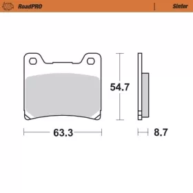 Brakepads front Moto-Master RoadPRO Sinter Yamaha
