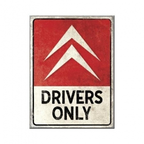 Magnet  Citroen Drivers Only 6x8