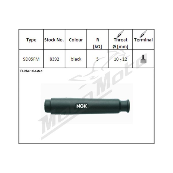 Spark plug cap NGK SD05FM-R