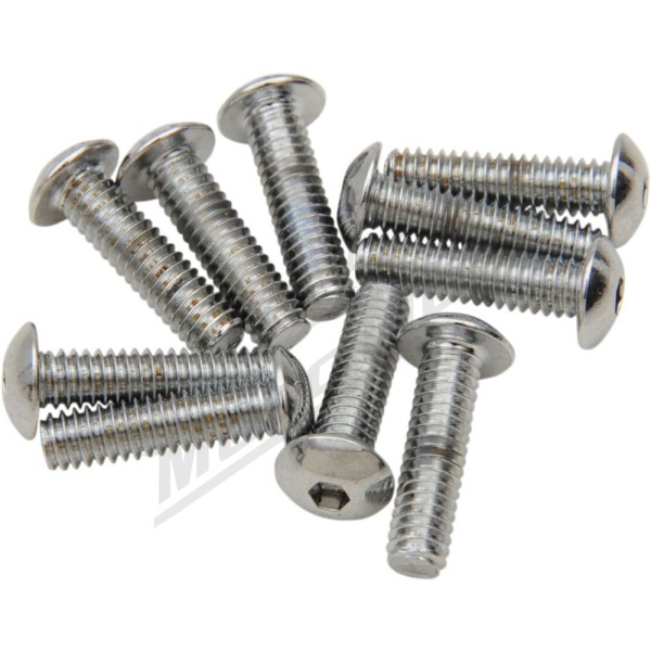 DRAG SPECIALTIES Replacement Button Head Bolts M4 10pcs.