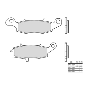 BREMBO Street Sintered stabdžių trinkelės KAWASAKI / SUZUKI 125-1700cc 1995-2024
