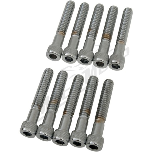 DRAG SPECIALTIES Varžtai M6 x 1,0 (ilgis 38,1 mm) 10vnt.
