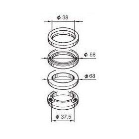 Fork bearing set BUZZETTI Aprilia LEONARDO / SPORT CITY 