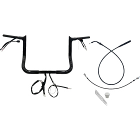 FAT BAGGERS INC. Pointed Top Handlebar Kit Black  91.5x30.5cm Harley Davidson FLHLT / FLHX / FLHXSE / FLHXU 1923-1977 23-26