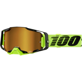 100% Armega Goggle (Mirror lens) Neon Yellow