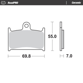 MOTO-MASTER Ceramic Front Brake Pads Suzuki GSF 1200 97-00