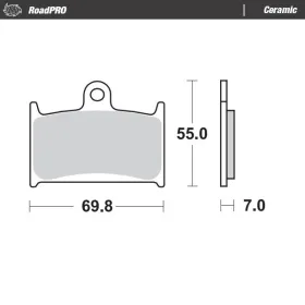 MOTO-MASTER Ceramic Front Brake Pads Suzuki GSF 1200 97-00