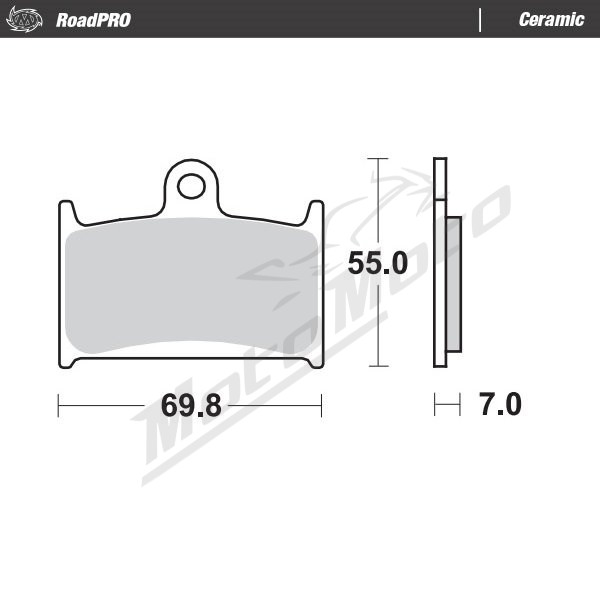 MOTO-MASTER Ceramic Front Brake Pads Suzuki GSF 1200 97-00