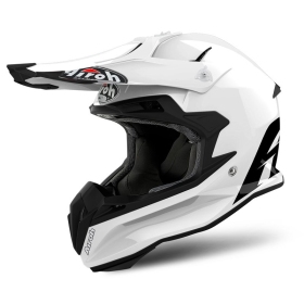 Airoh Helmet Terminator Open Vision, Color white gloss XS