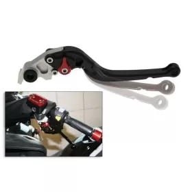 MaxTuned Left Foldable Lever Anodized Aluminium Black YAMAHA T-MAX 500-530cc 08-16