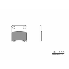 BREMBO Scooter Carbon Ceramic Brake pads front YAMAHA CYGNUS 125 X 2010-2011