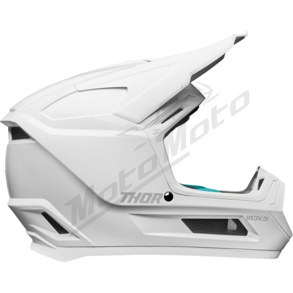 THOR Fleet Whiteout Vaikiškas krosinis šalmas