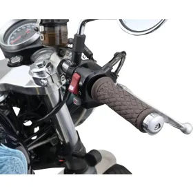DAYTONA "RING" Handlebar Ends CNC Chrome 14-19mm