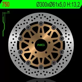 NG BRAKES 750 Round Floating Brake Disc KAWASAKI ELIMINATOR / GPZ / GTR / NINJA / W / Z / ZEPHYR / ZR /  ZXR / ZZR 400-1100 90-16
