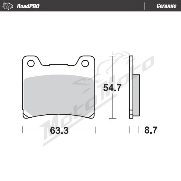 MOTO-MASTER Ceramic Brake Pads Yamaha FJ / FZ / FZX / RD / TZR / XJ / XV / YX / XVZ 125-1200 83-97 