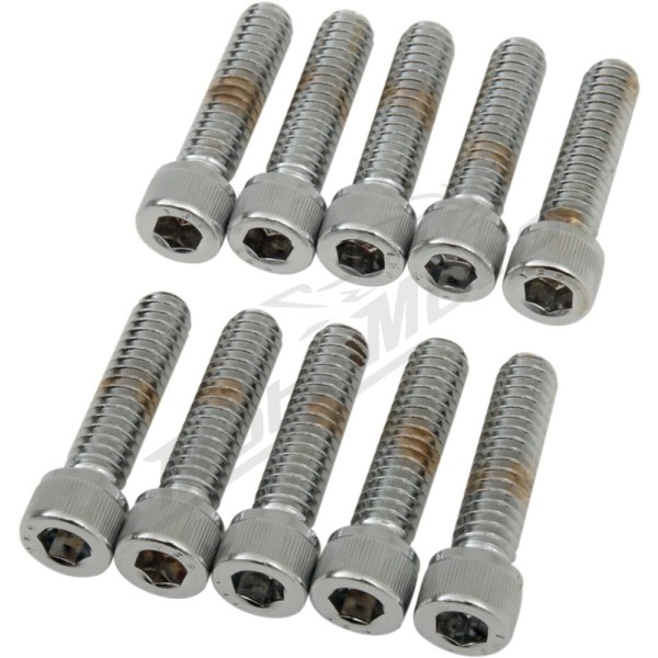 DRAG SPECIALTIES Socket-Head Bolts M6 x 1,0 (length 25,4 mm) 10pcs.