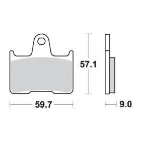 SBS KH254 Brake Pads Suzuki GSF / GSX / GSX-R 650-1400cc 01-07