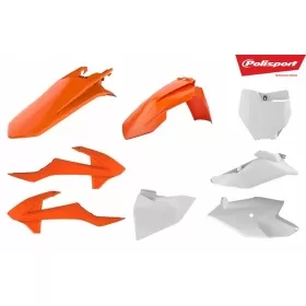 Polisport plastic kit KTM SX 85cc 18-24 Orange / White