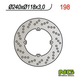 NG BRAKES Front Fixed Brake Disc 240mm Honda CR 125-250cc 89